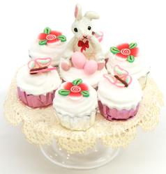 little bunny pink cupcakes